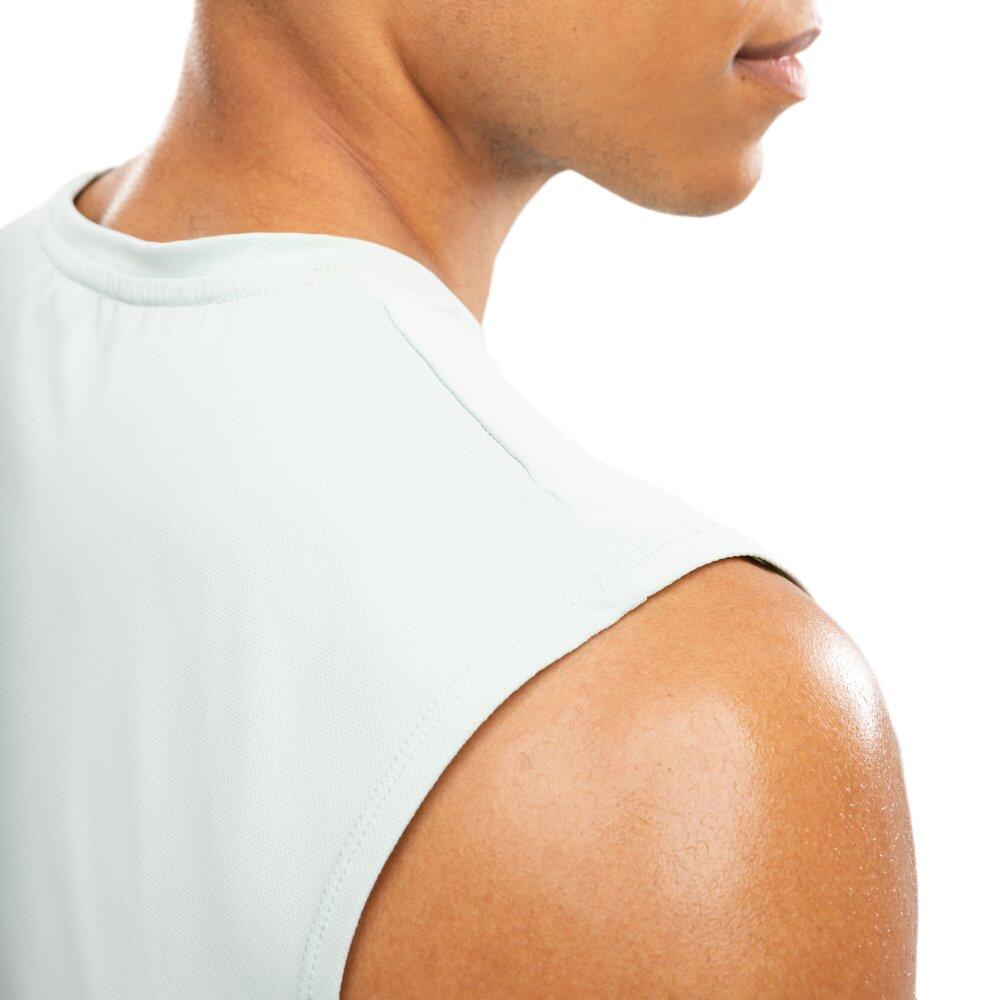Camisola sem mangas de corrida para homem Fitness Paine Mint Verde 5/7