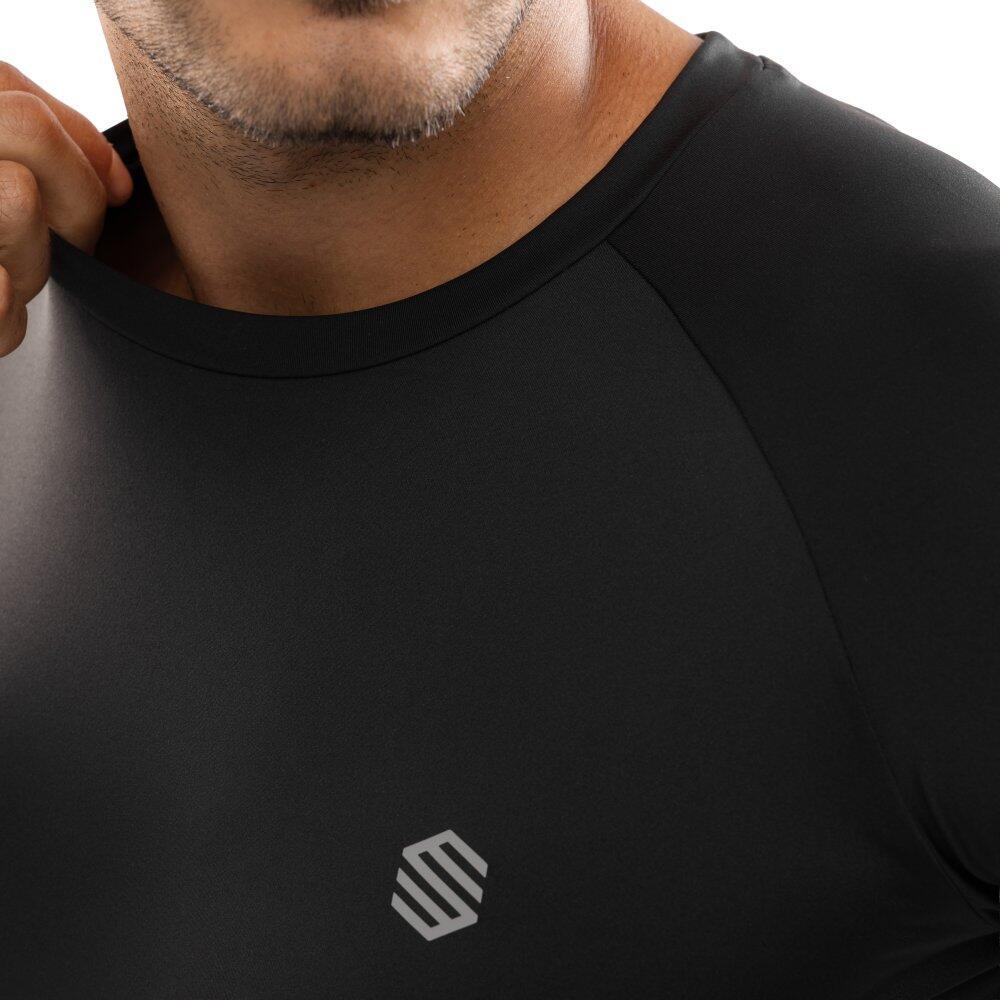T-shirt fitness manches longues homme Key Noir 5/7