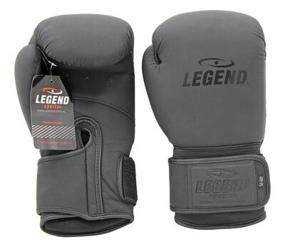 Bokshandschoenen legend power heren/dames mat zwart leer