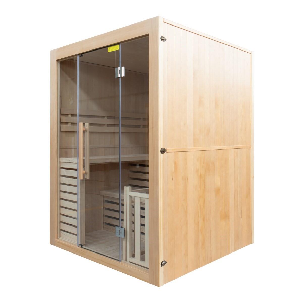 Sauna finlandesa interior Sense 4 plazas panorámica Harvia 4,5kW 5/9