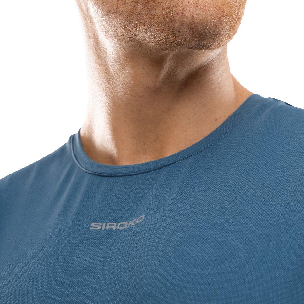 Herren Fitness Ärmelloses laufshirt Paine Blue Blau 5/7