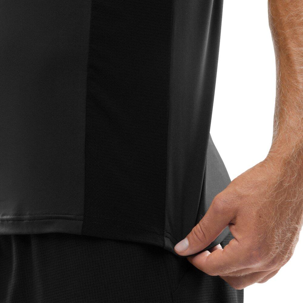 Herren Fitness kurzärmeliges lauf-t-shirt Gate Black Schwarz 5/7