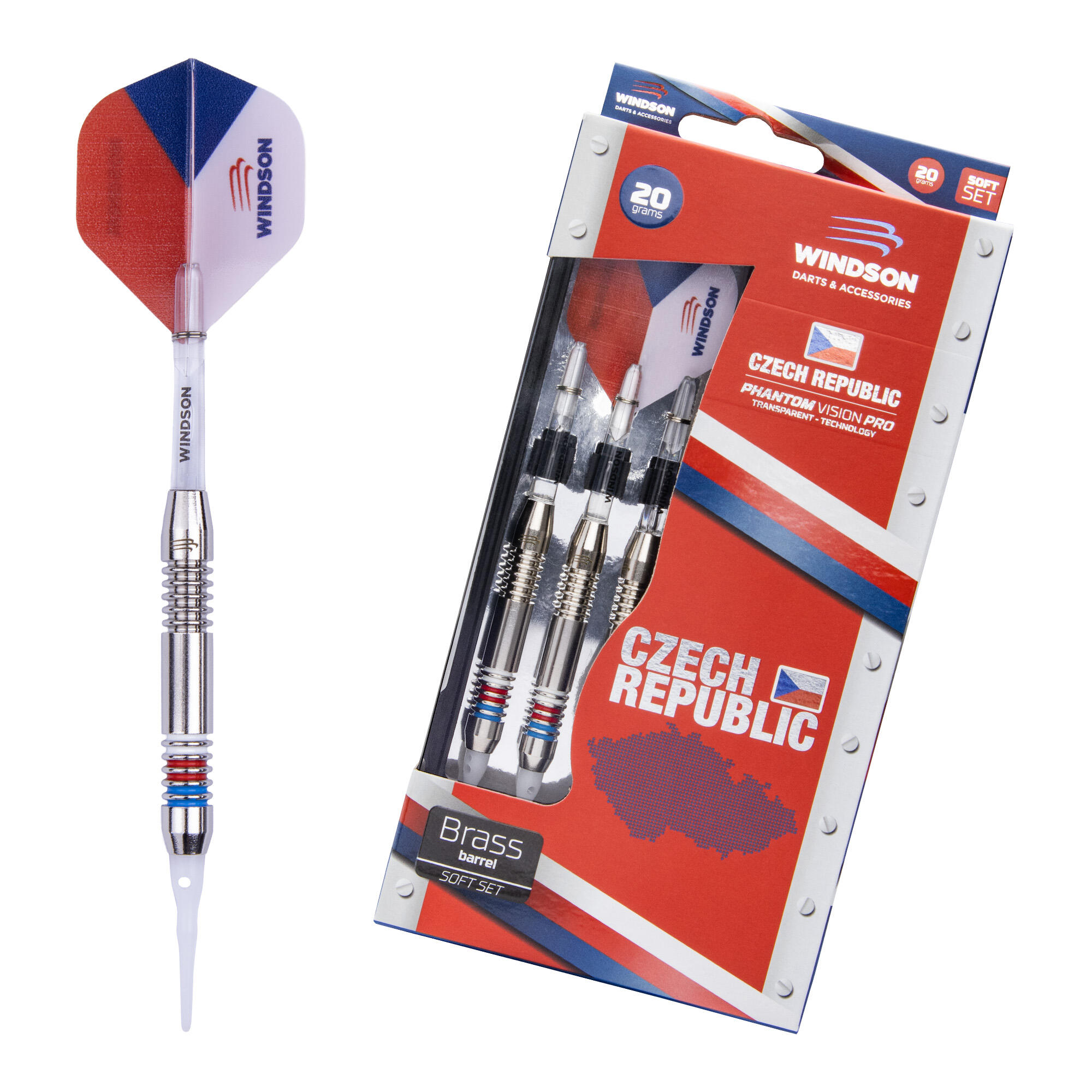 WINDSON Set šipek CZECH 20g Brass - Soft