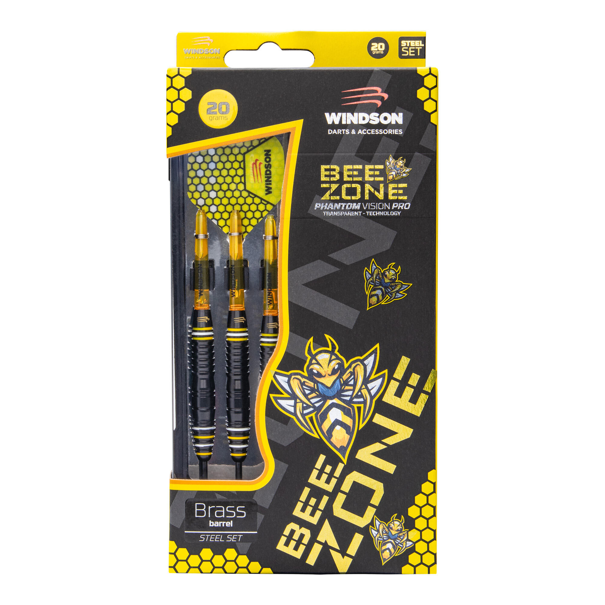 Juego de dardos BEE ZONE 20g Latón - Steel Tip 3/5