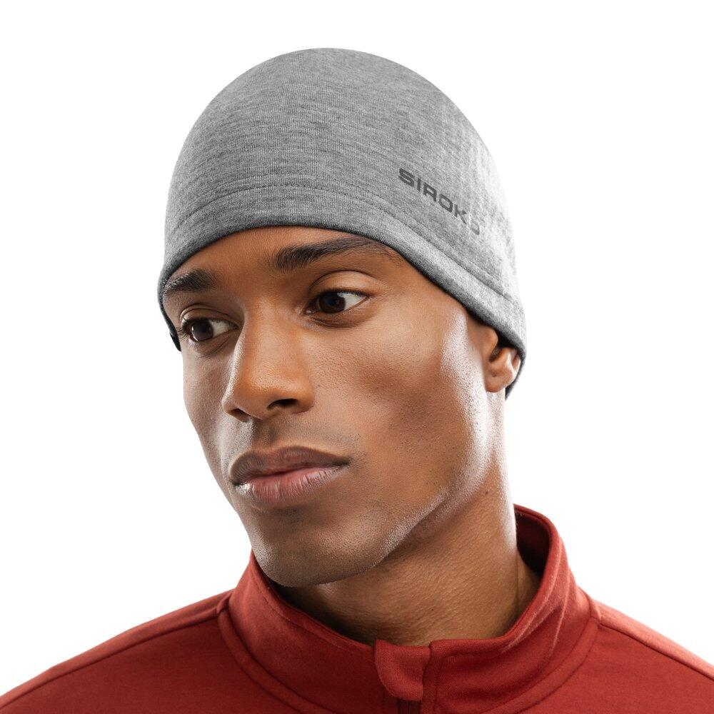Men & Women Fitness Thermal running beanie hat Gamma Melange Gray Grey 5/7