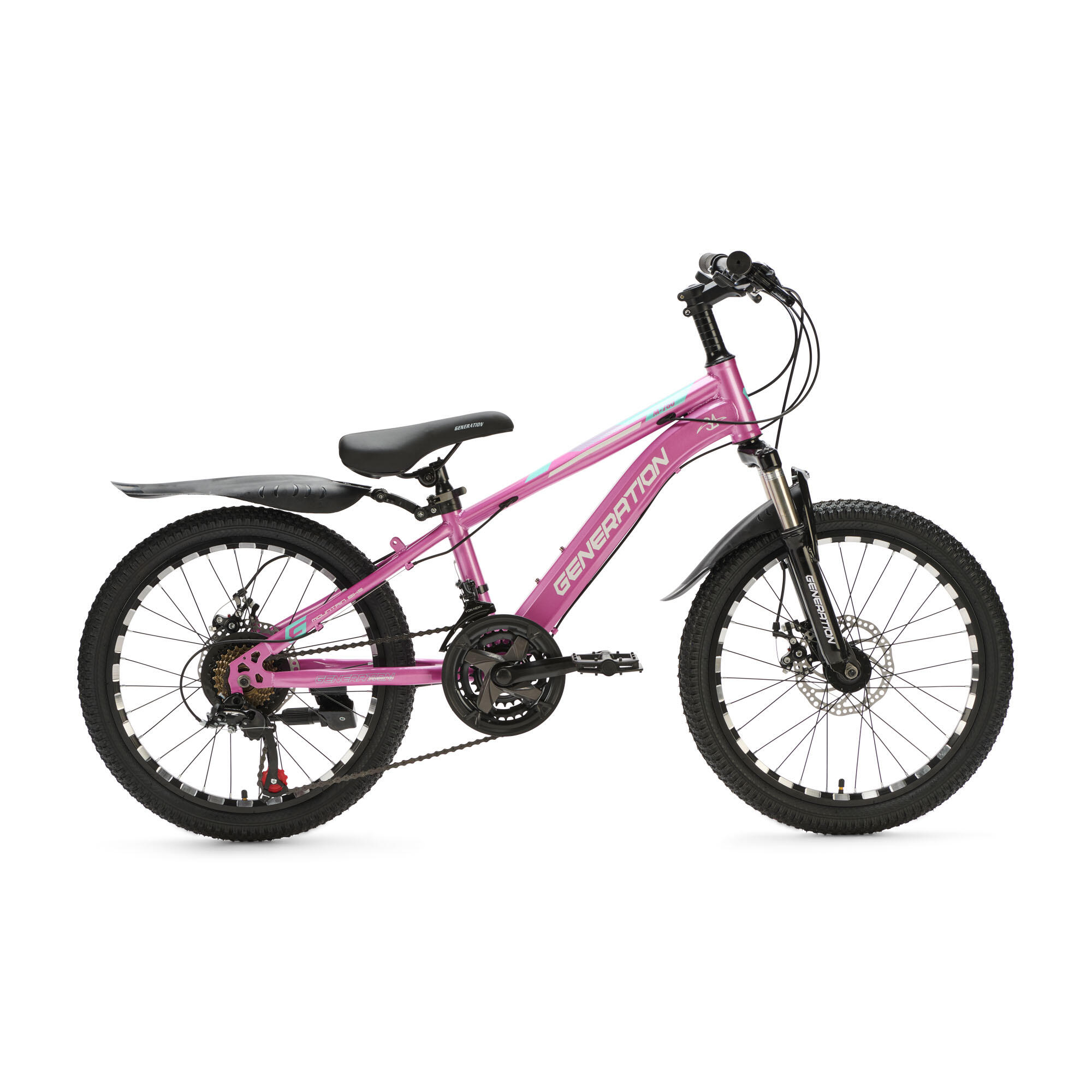Generation - Generation M-760 Vtt 20 Pouces - Rose - Garde-boue - Vélo Enfant - Rose - Decathlon