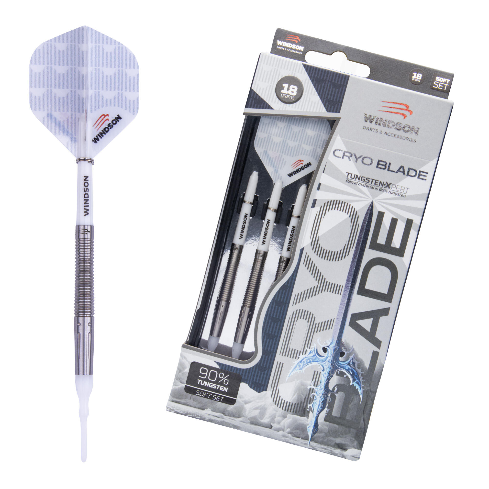 WINDSON Set šipek CRYOBLADE 18g Tungsten - Soft