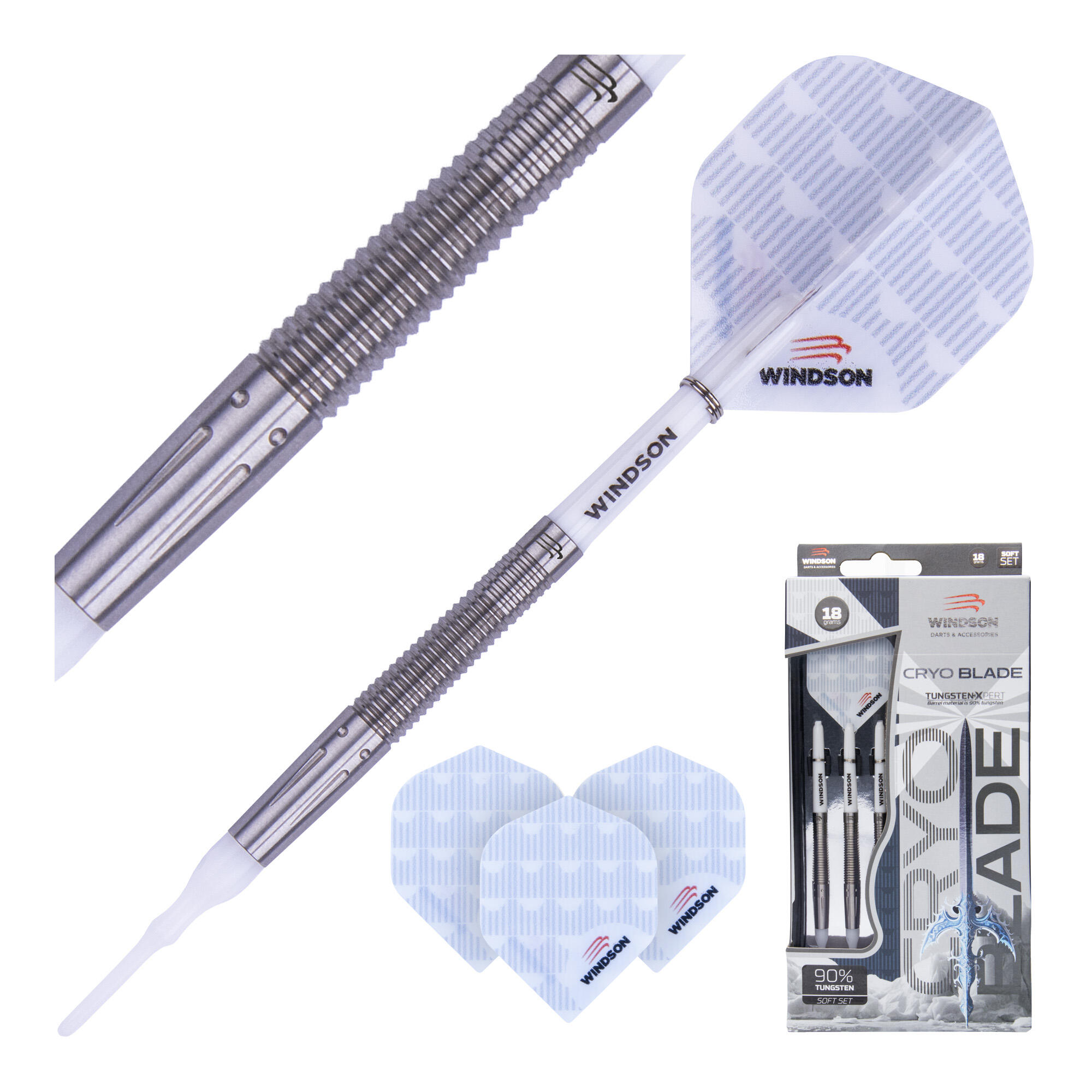 Set šipek CRYOBLADE 18g Tungsten - Soft 2/5