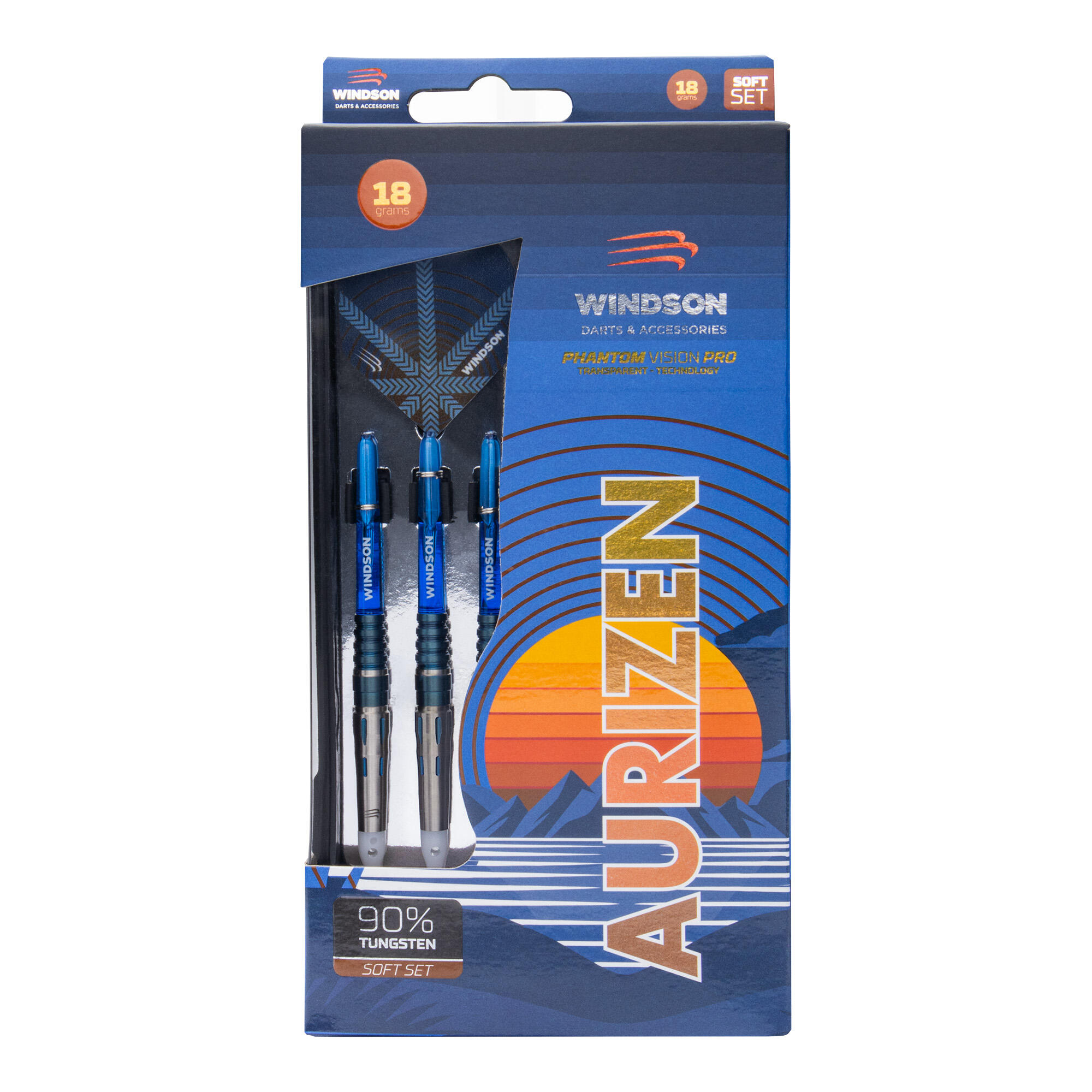 Juego de dardos AURIZEN 18g Tungsteno - Soft Tip 3/5