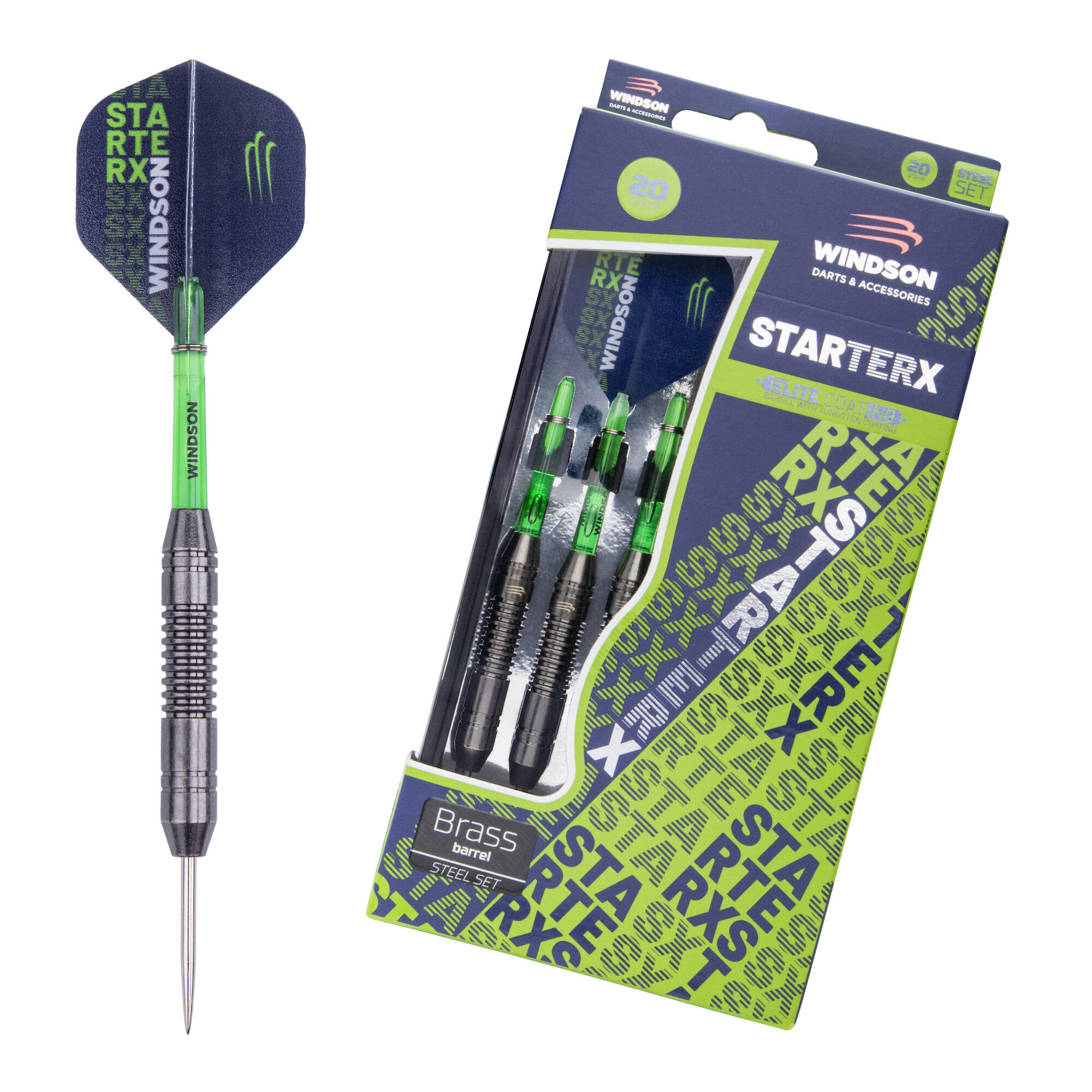 WINDSON Set šipek STARTER X 20g Brass - Steel