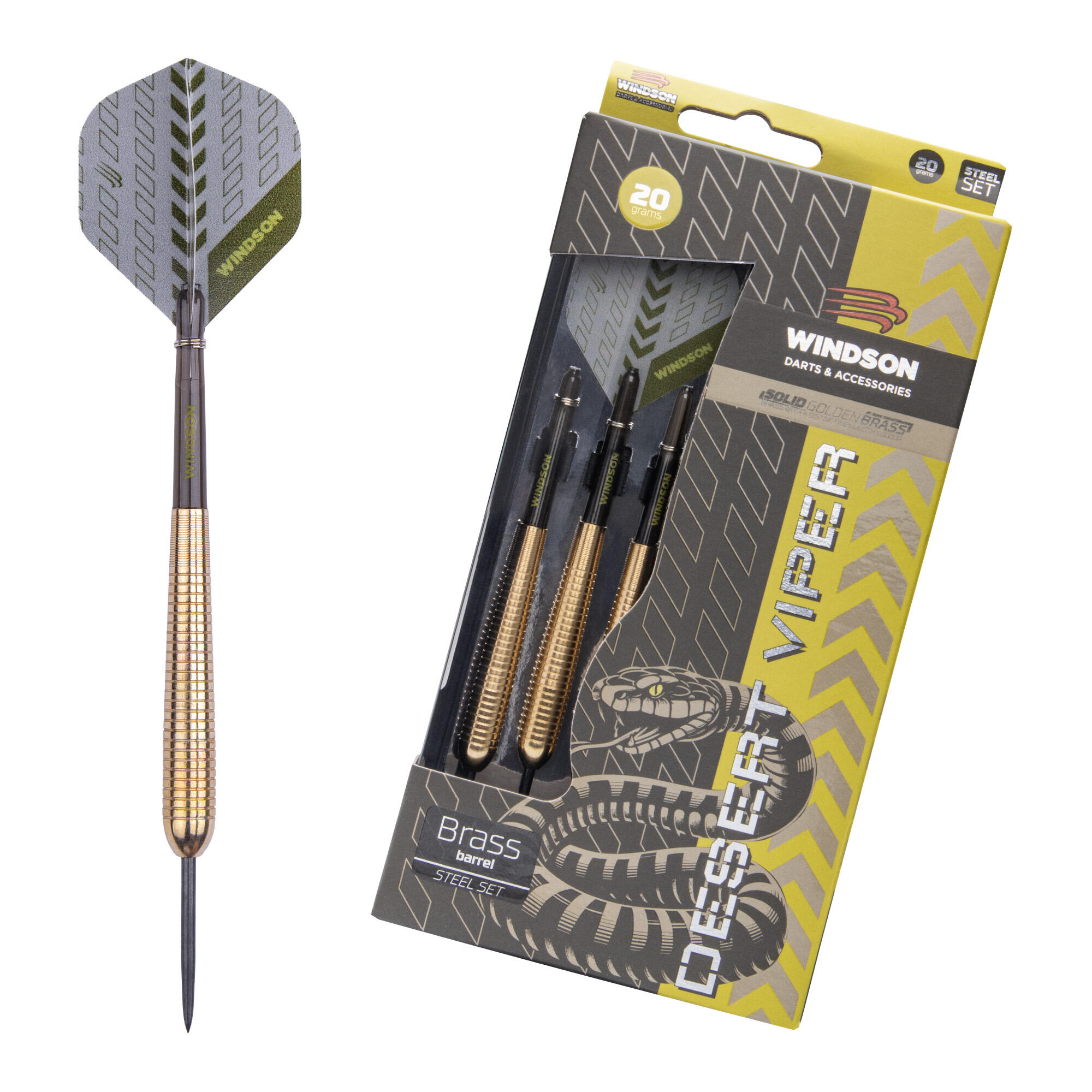 WINDSON Set šipek DESERT VIPER 20g Brass - Steel