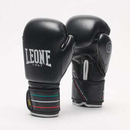 Gants de boxe Leone cuir buffle 16 oz noir