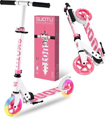 Suotu kinderstep roze/rood