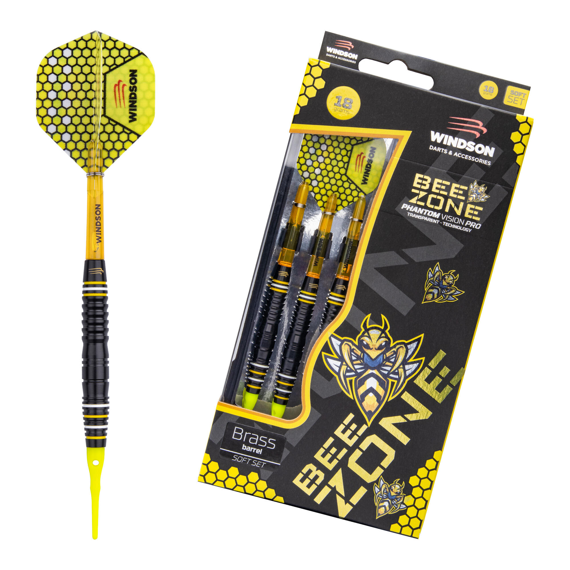 WINDSON Set šipek BEE ZONE 18g Brass - Soft