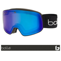 Masque de ski NEVADA Black Cross Matte - Phantom+ Blue Cat 1 to 3