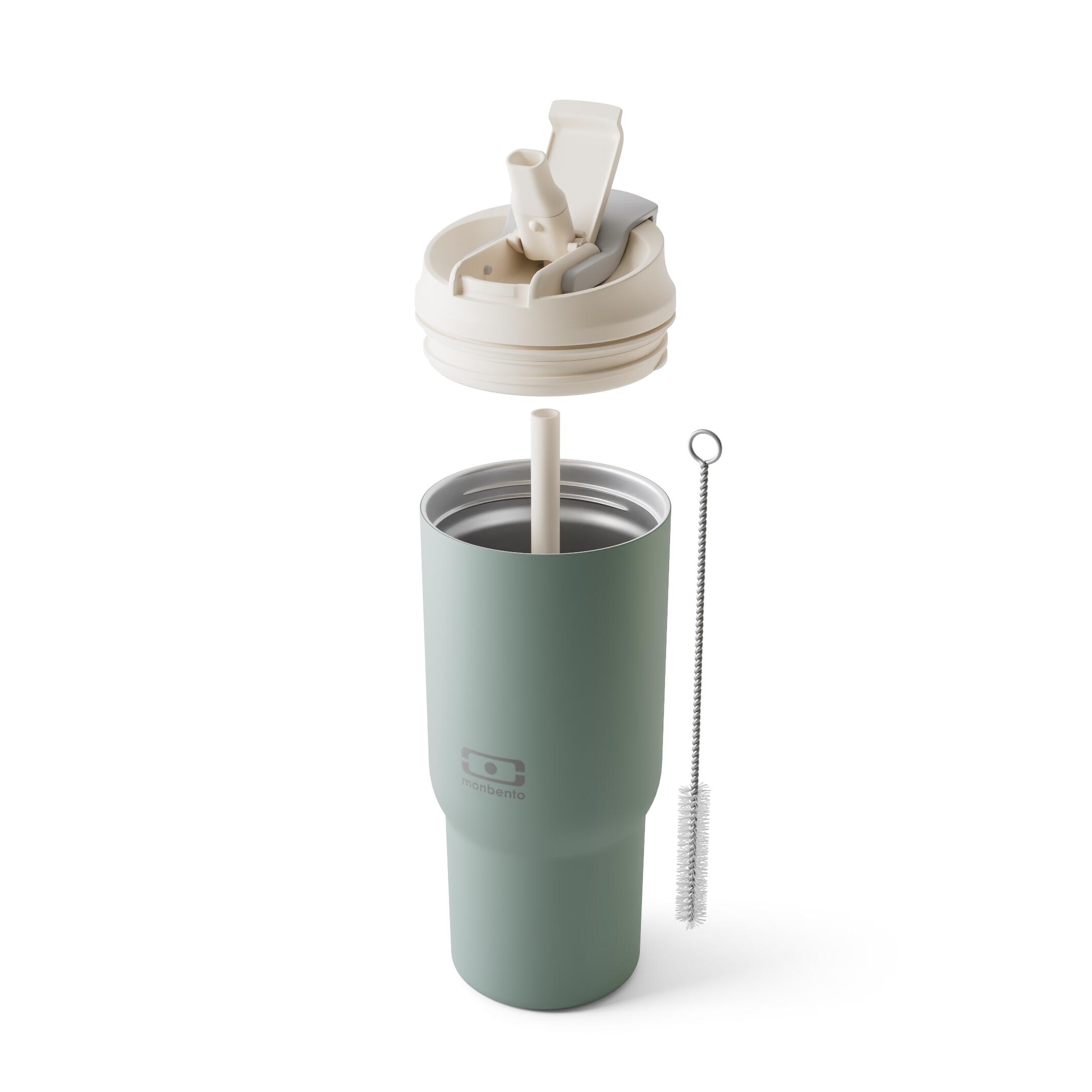 Mug isotherme avec paille 600ml |Adulte|Bureau, randonnée|Travel Mug L 5/6