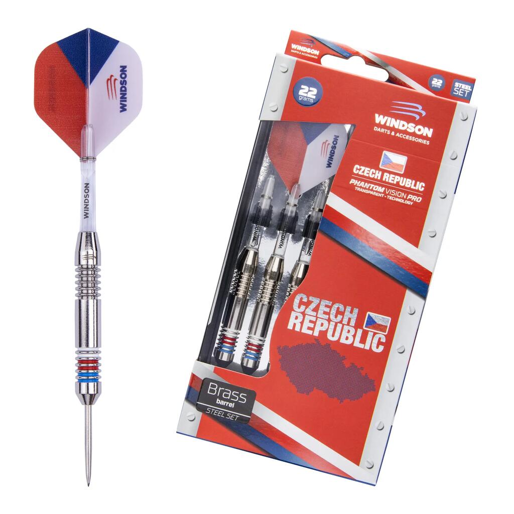 Dart-Set CZECH 22g Brass – Steel