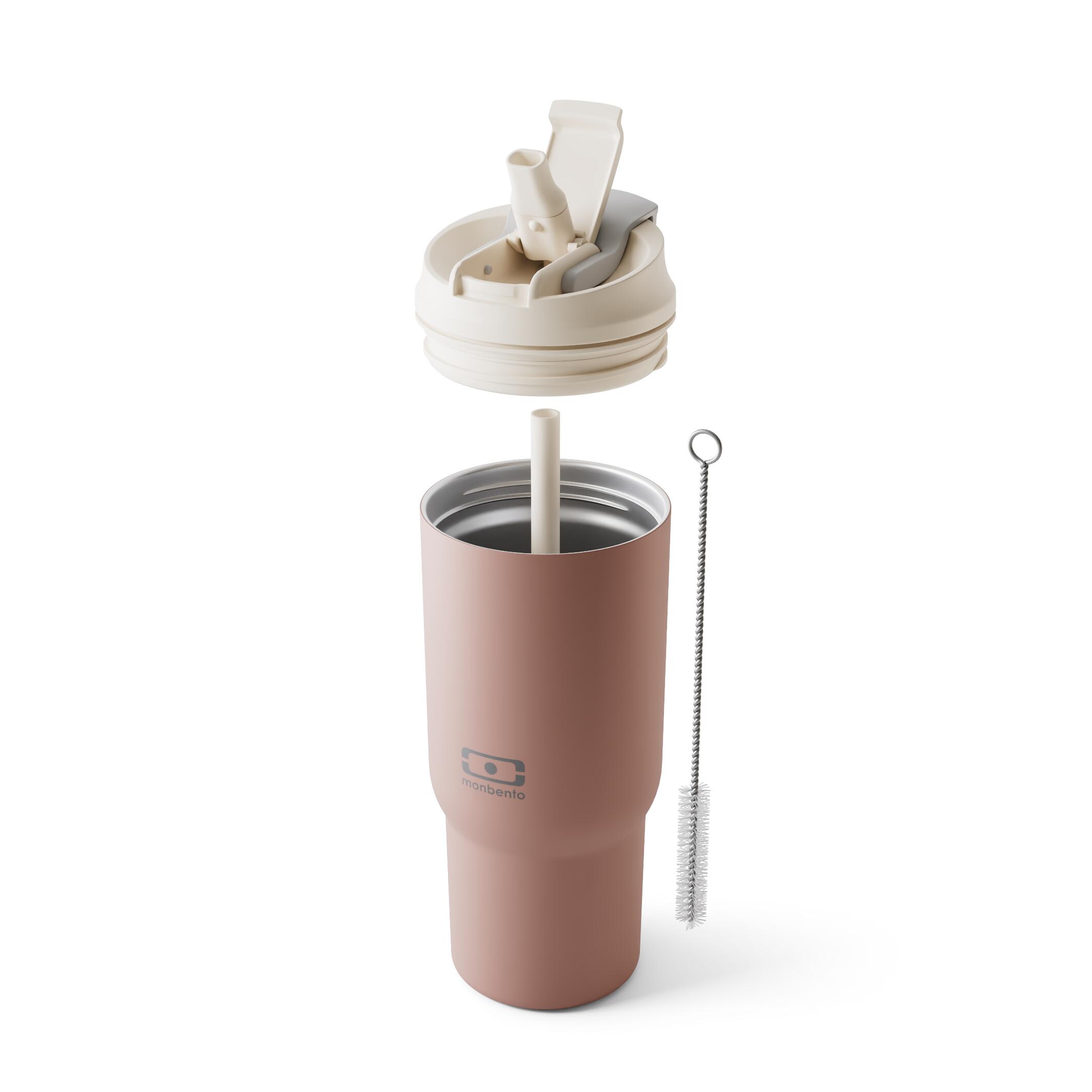 Mug isotherme avec paille 600ml |Adulte|Bureau, randonnée|Travel Mug L 5/6