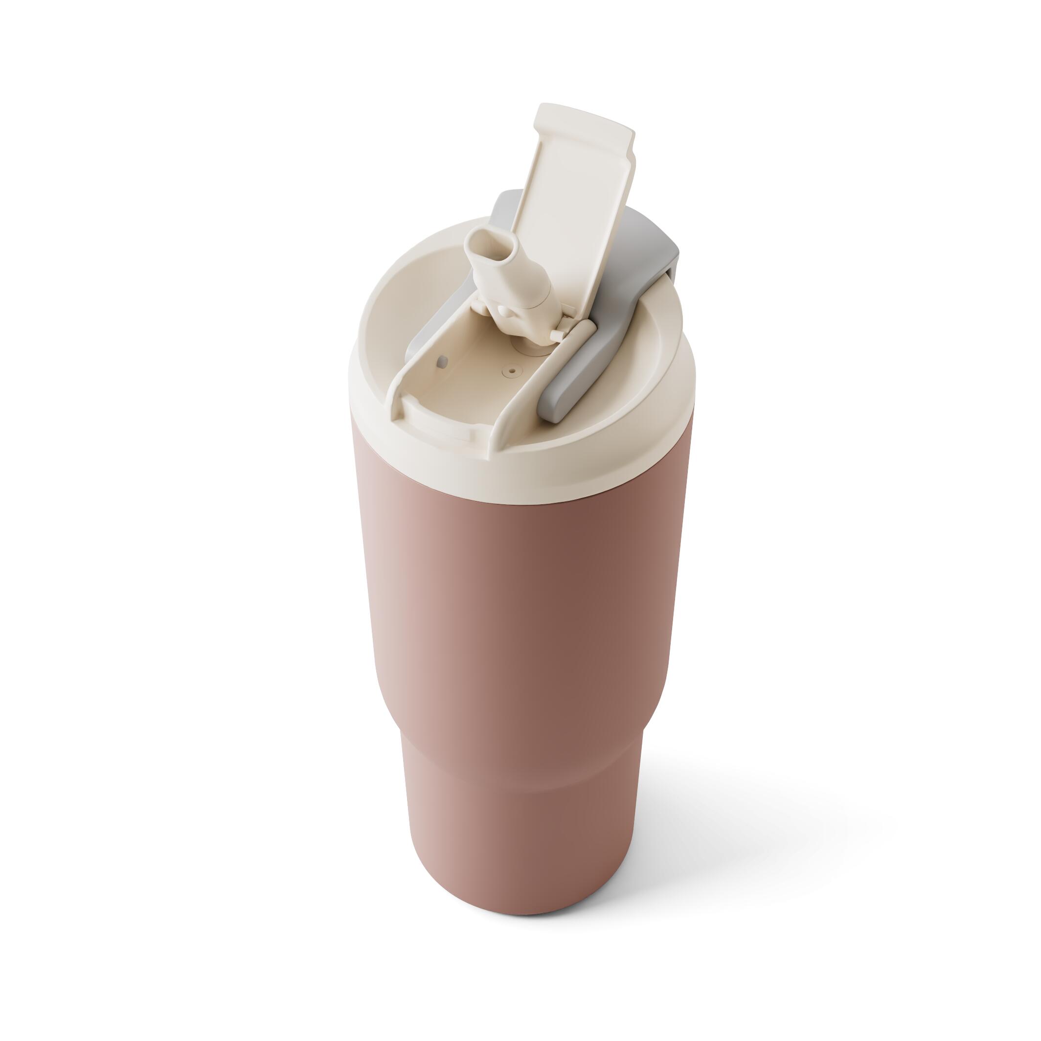 Mug isotherme avec paille 600ml |Adulte|Bureau, randonnée|Travel Mug L 4/6