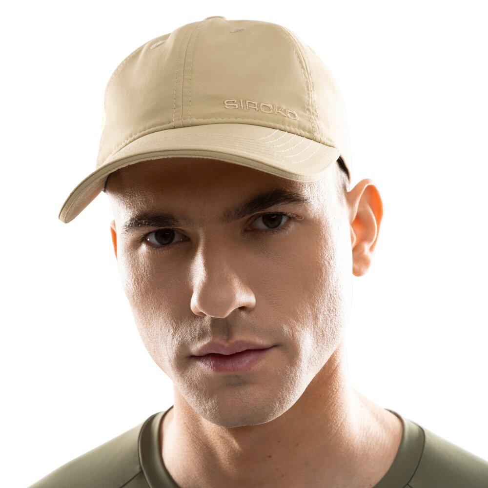 Casquette sport 6-panneaux Fitness Homme et Femme Coach Sand Brown Beige 6/7