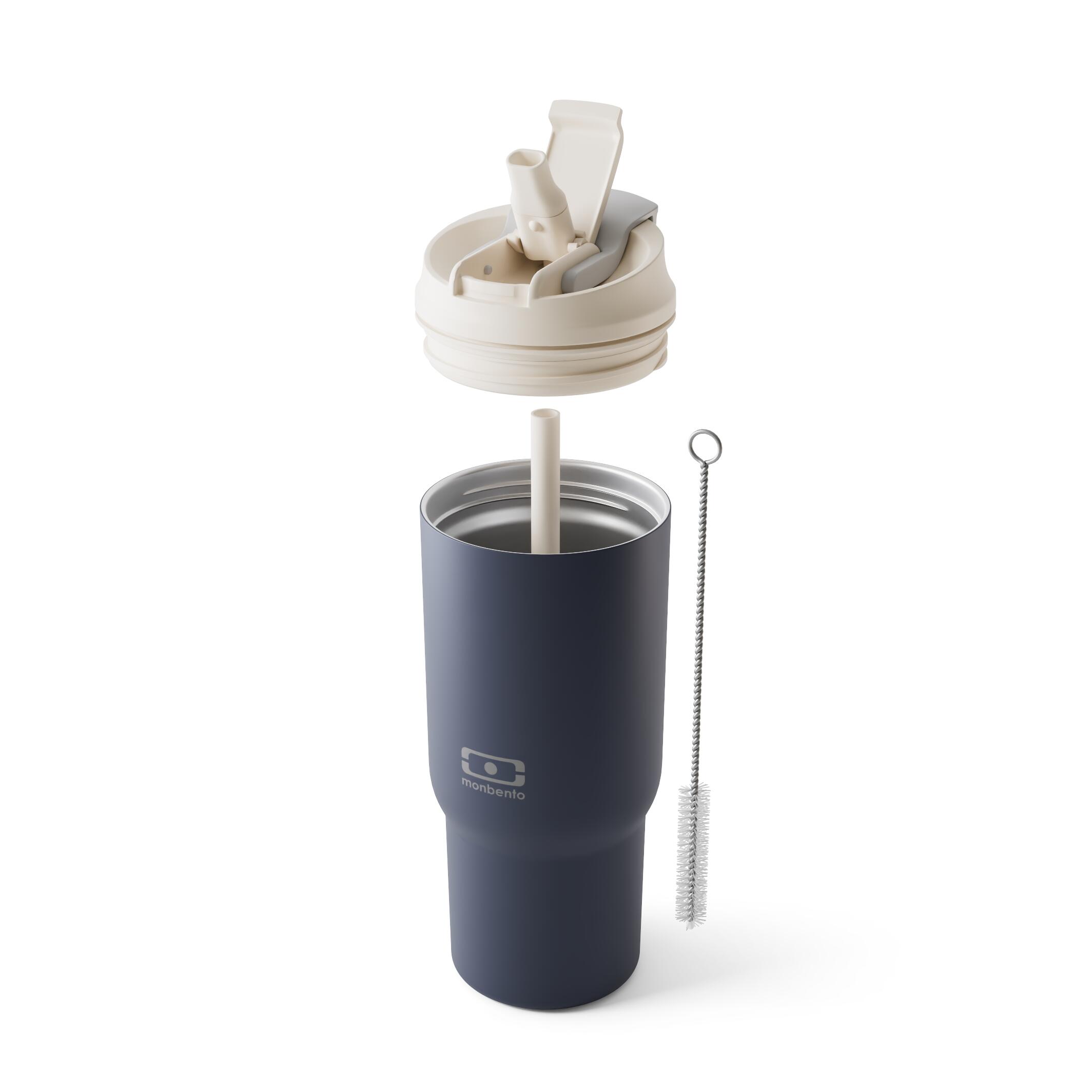 Mug isotherme avec paille 600ml |Adulte|Bureau, randonnée|Travel Mug L 5/6