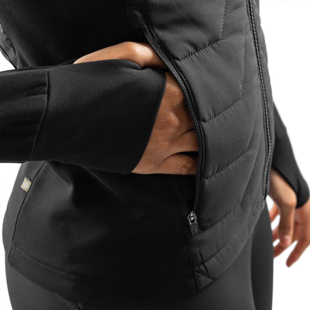 Veste fitness isolante légère femme Resolve Noir 5/7