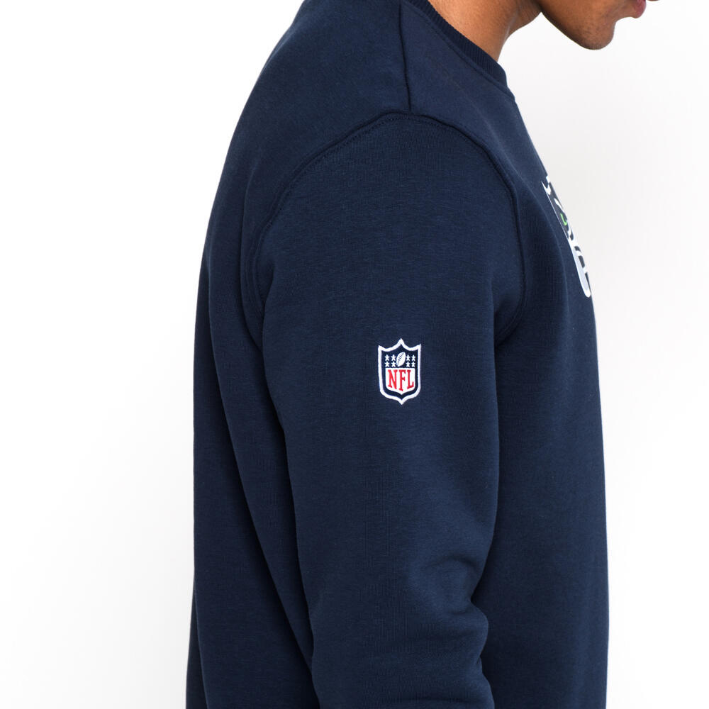 Sweat ras du cou avec logo de l' quipe Seattle Seahawks 4/6
