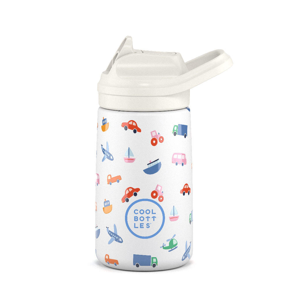 Botella Térmica para niños Cool Bottles. Con envío gratis. Little Wheels 350ml 2/5