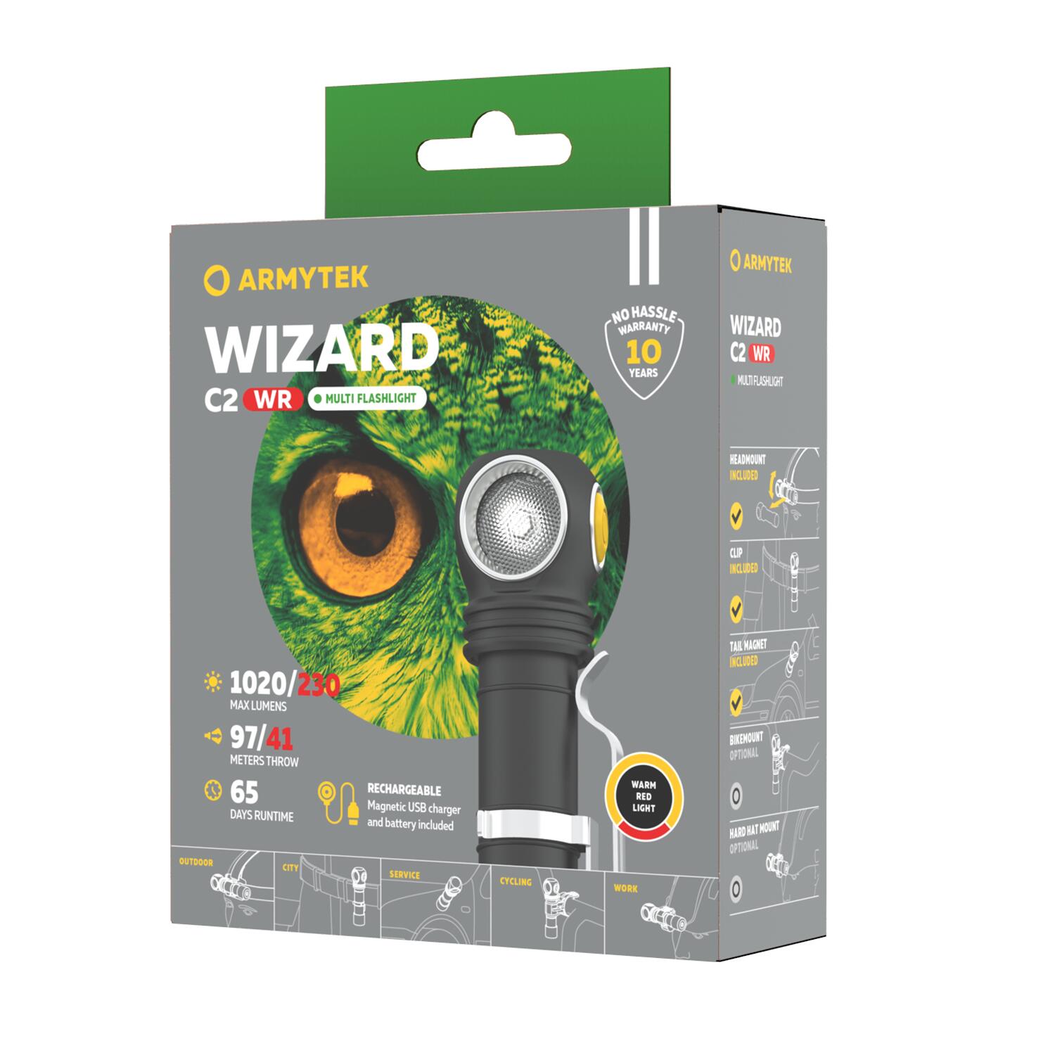 ARMYTEK WIZARD C2 WR MAGNET USB Warm 2/5
