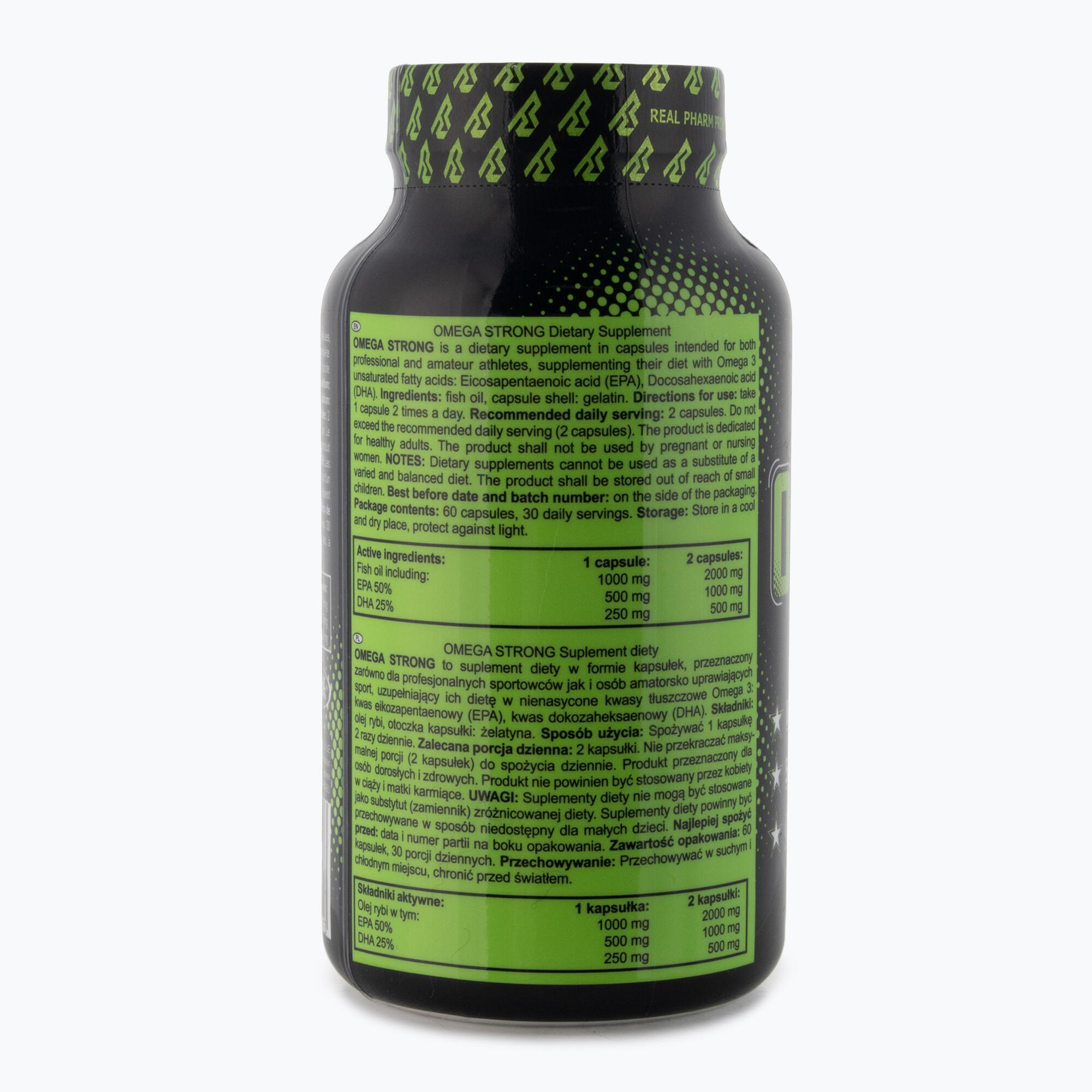 Zdrowie i uroda Real Pharm Omega Strong 60softgels 2/4