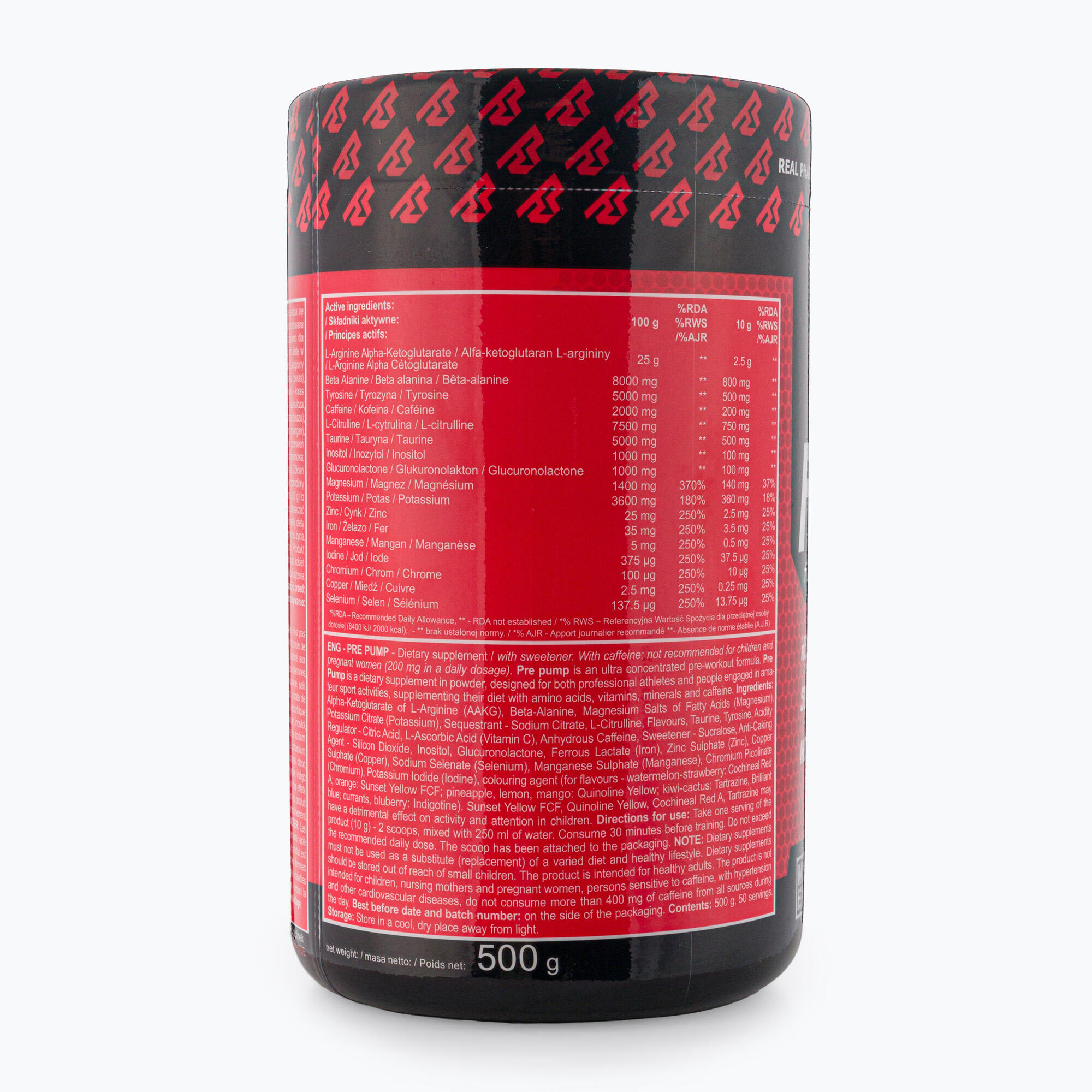 Real Pharm Pre Pump pré-entraînement 500g 2/4