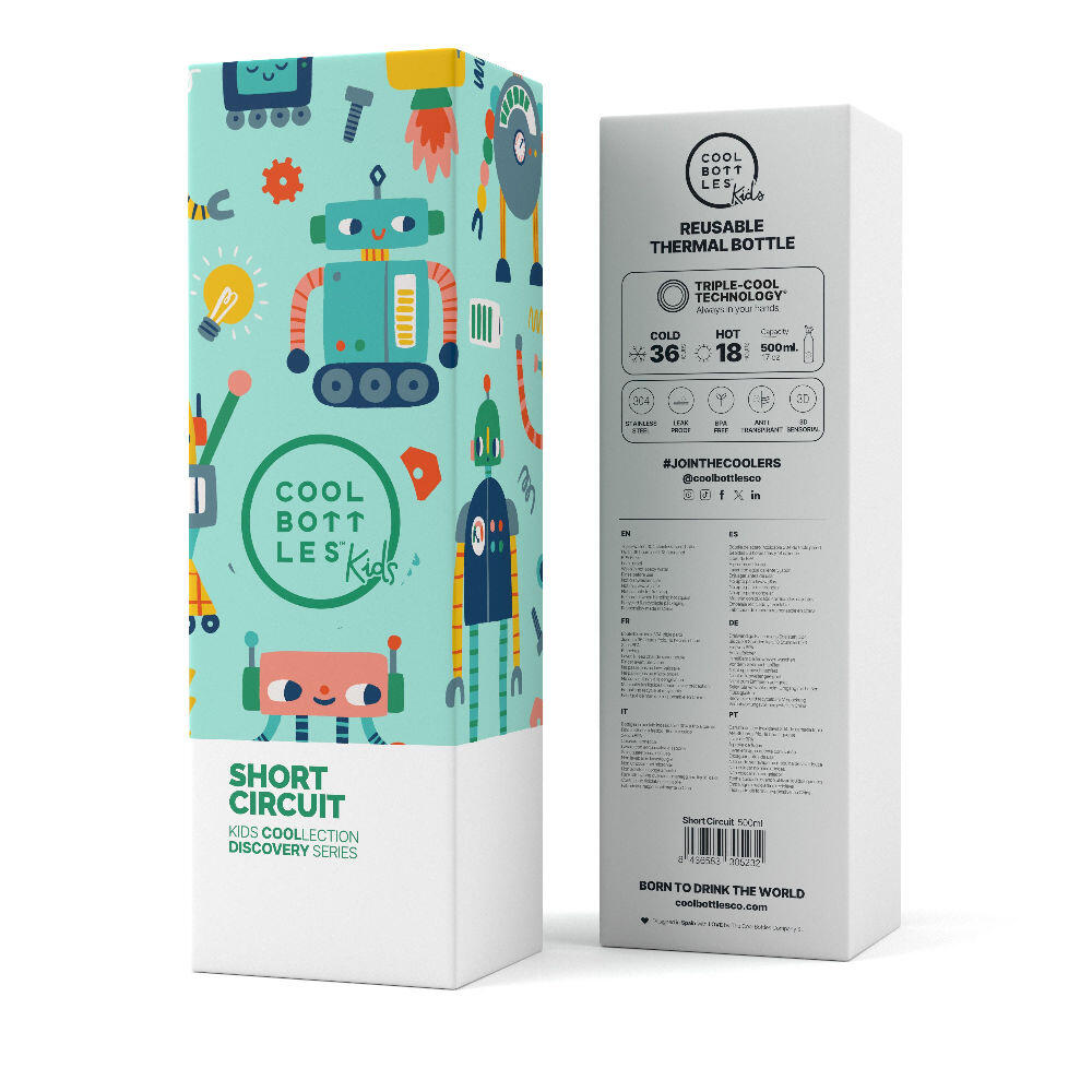 Botella Térmica para niños Cool Bottles. Con envío gratis. Short Circuit 500ml 4/5