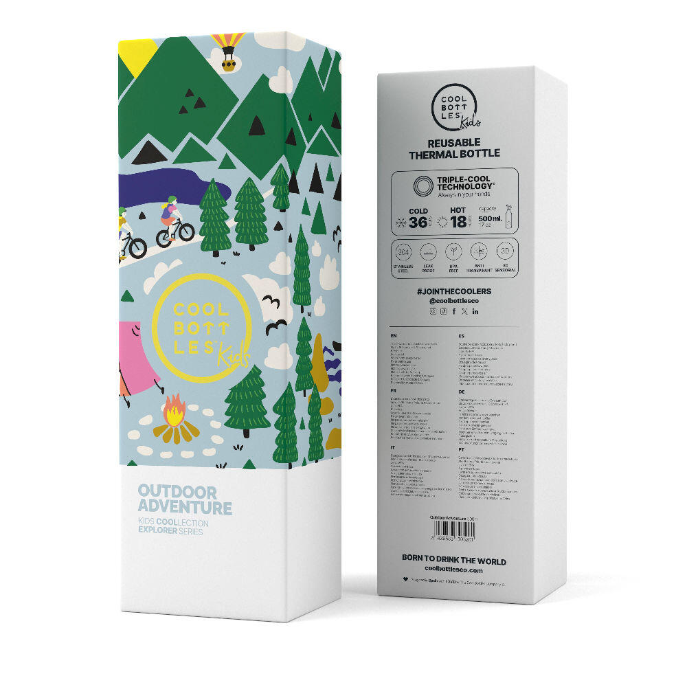 Botella Térmica para niños Cool Bottles. Envío gratis. Outdoor Adventure 500ml 4/5