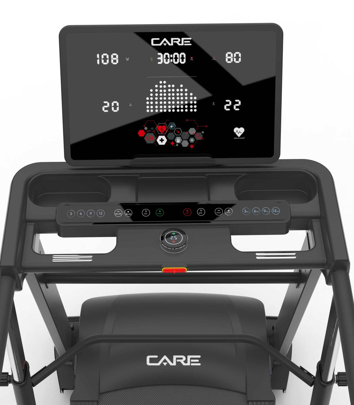 Tapis de course avec barres de maintien - 14km/h - MED-740 - MEDLINE 3/7