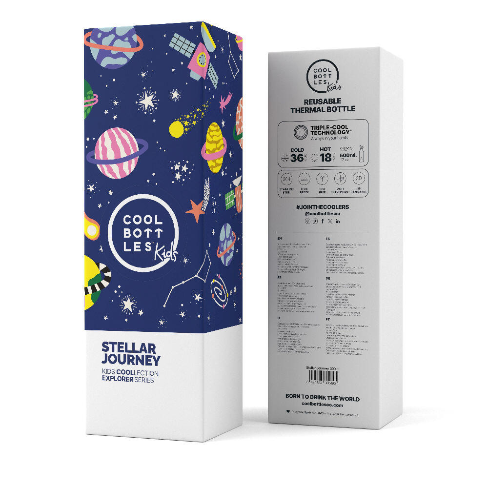 Botella Térmica para niños Cool Bottles. Con envío gratis. Stellar Journey 500ml 4/5