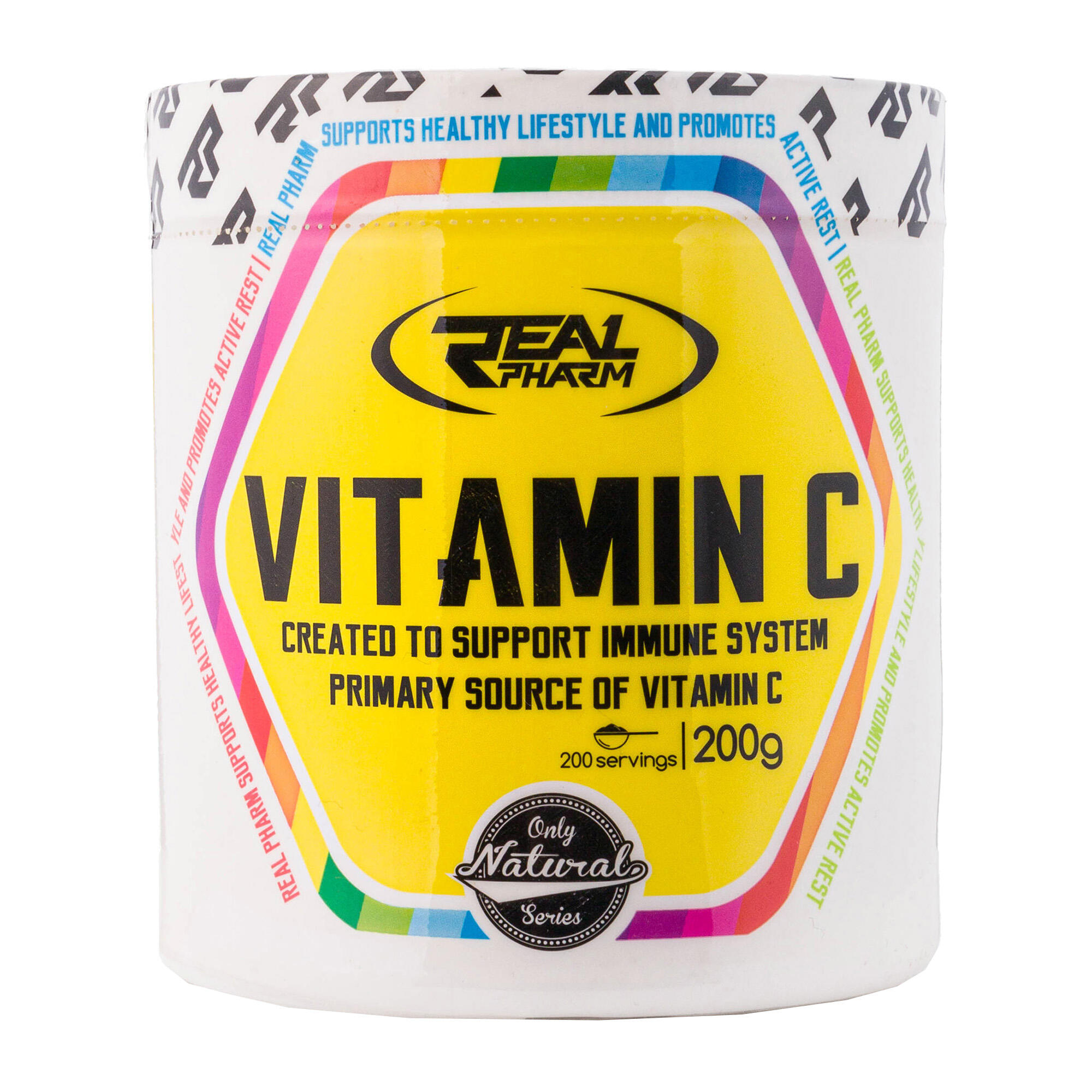 Zdrowie i uroda Real Pharm Vitamin C 200g Forest Fruits 4/4