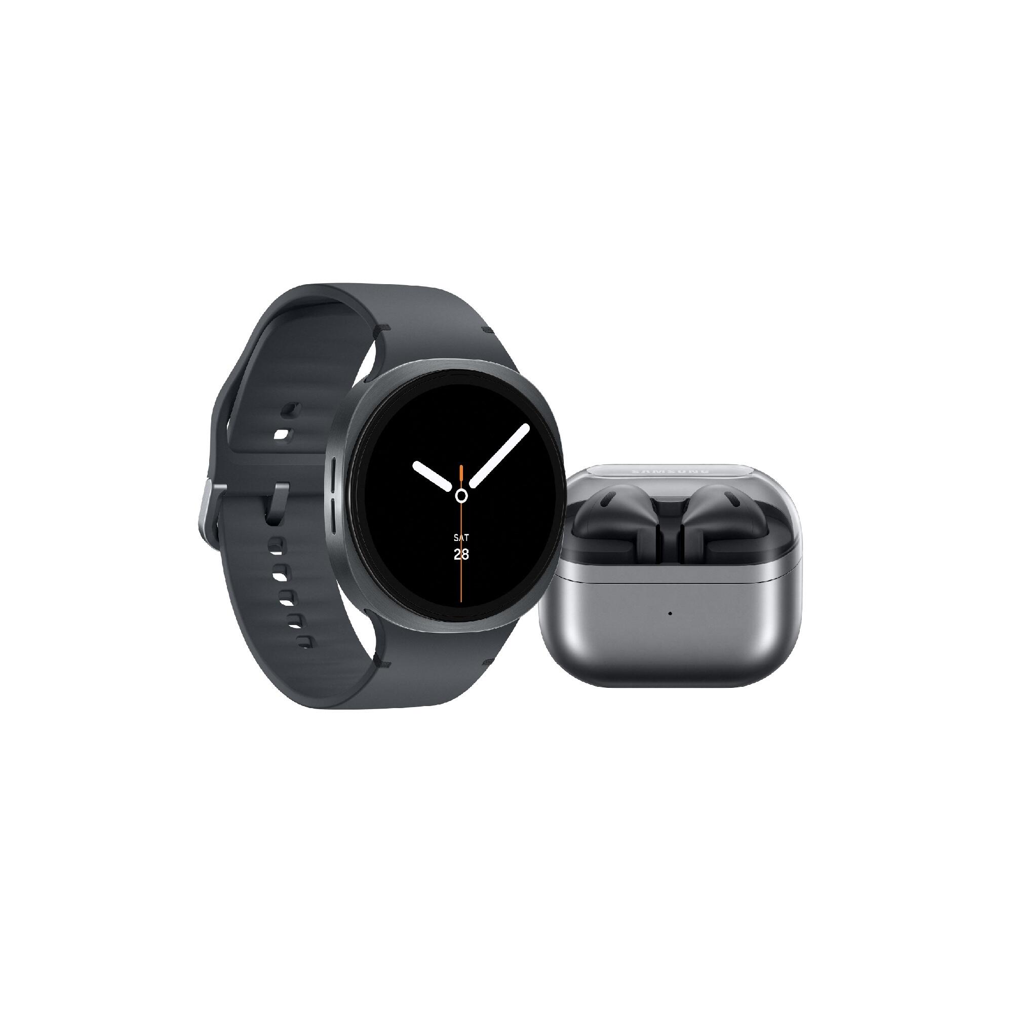Galaxy Watch8 44mm Graphite met Galaxy Buds 3 Zilver + JBL Flip 7 6/6