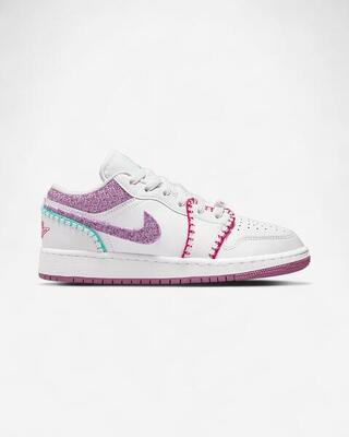 Jordan 1 Low White Light Bordeaux (GS)