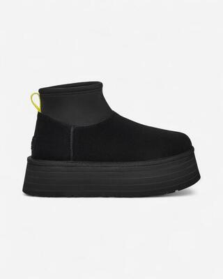 UGG Classic Mini Dipper Boot Black Yellow (Women's)