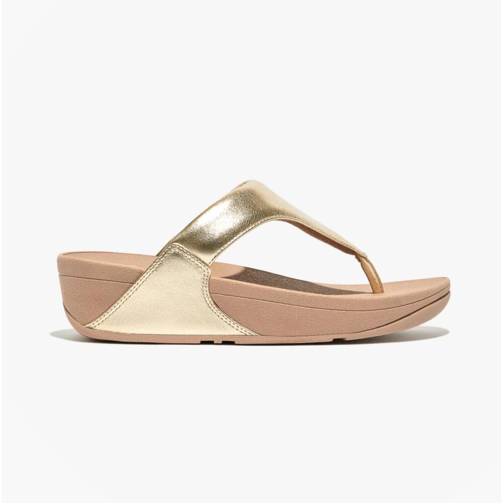Lulu Leather Womens Poolside Slip On Toe Post Sandals