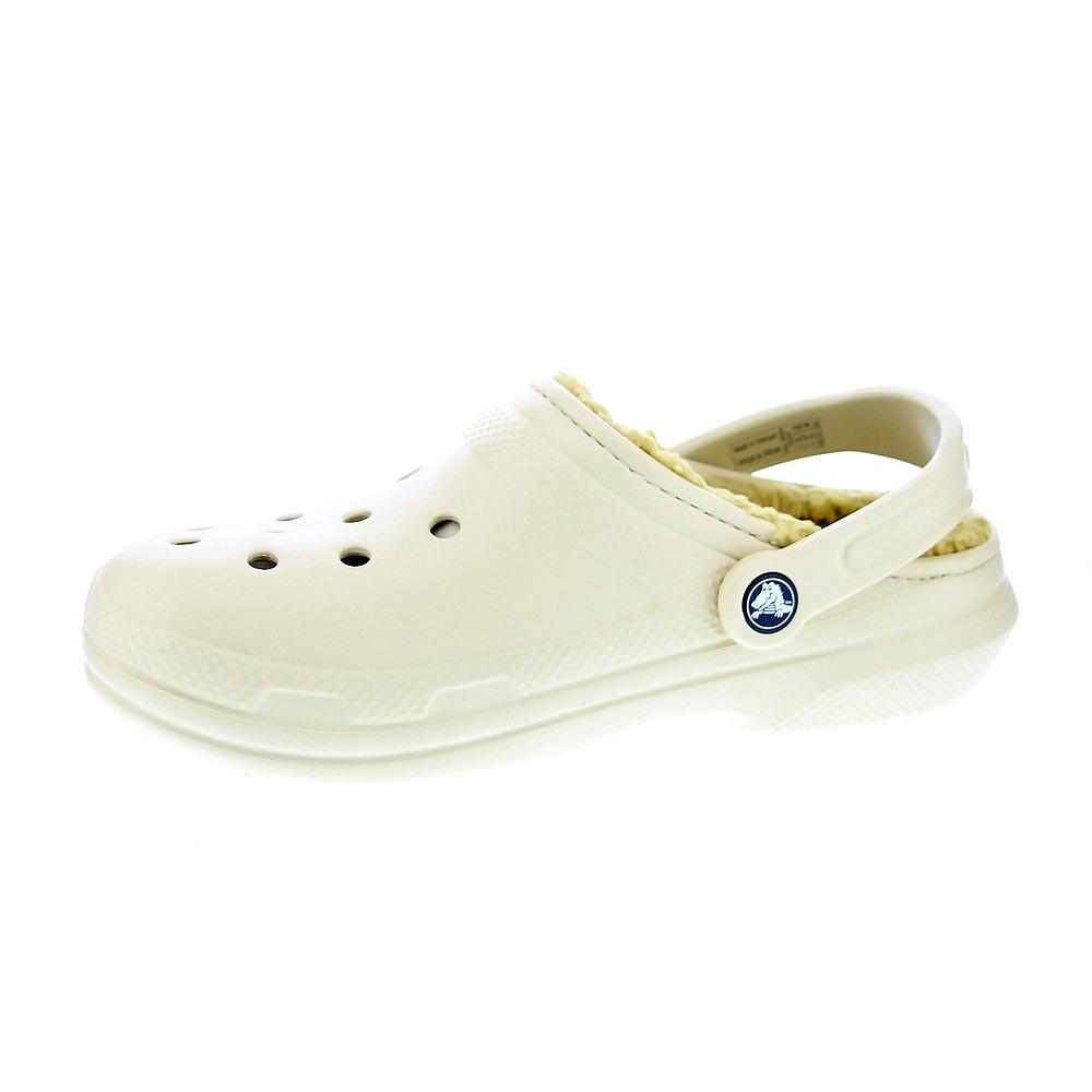 Zuecos CROCS  Classic Lined Clog Beige  Mujer 2/6