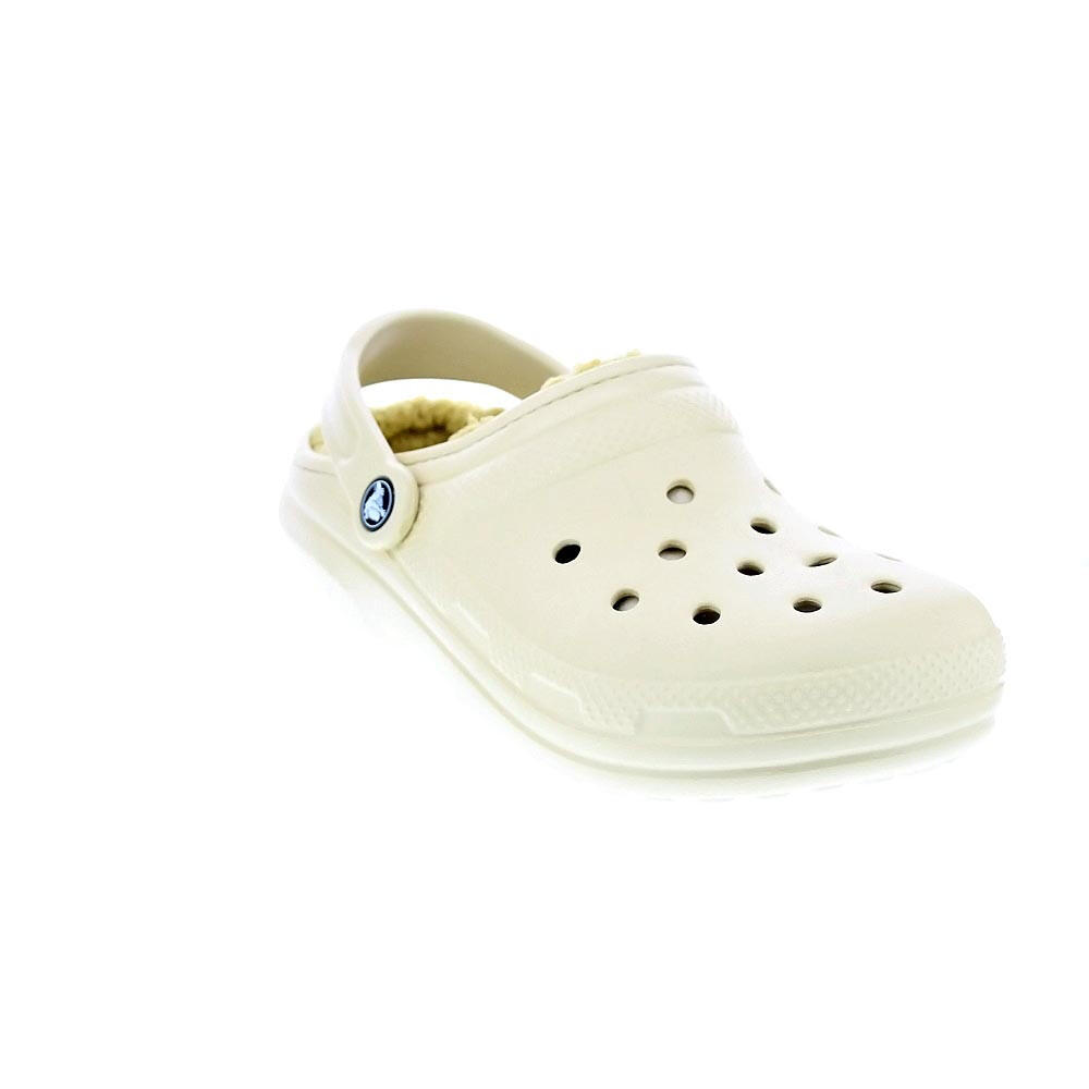 Zuecos CROCS  Classic Lined Clog Beige  Mujer 4/6