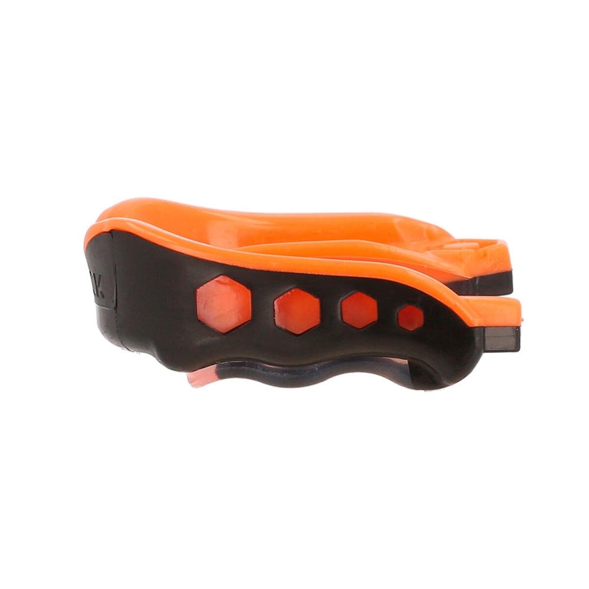 Protetor bucal Shock Doctor Gel Max Strapless Adulto Preto e laranja 3/5
