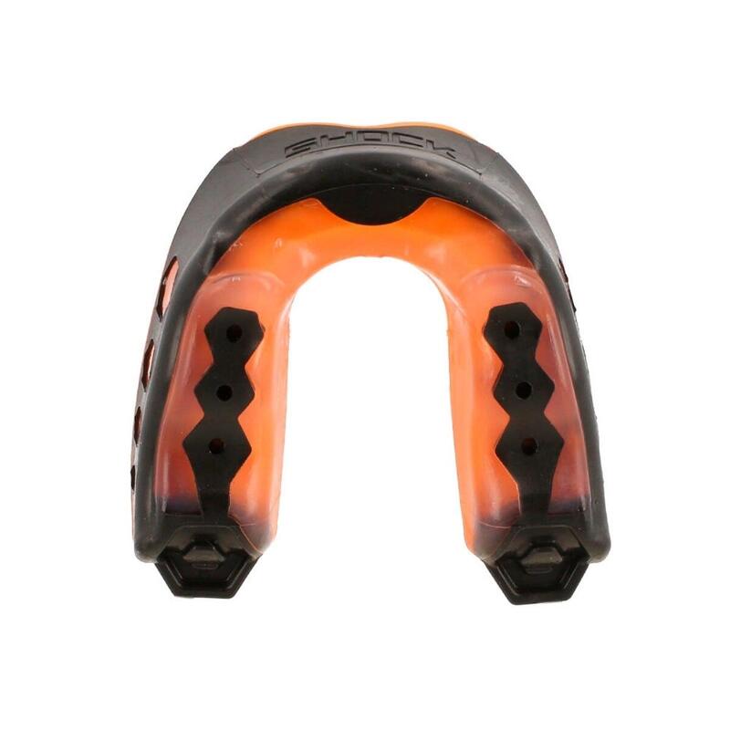 Protector gingival Shock Doctor Gel Max Strapless Adult Negru și portocaliu