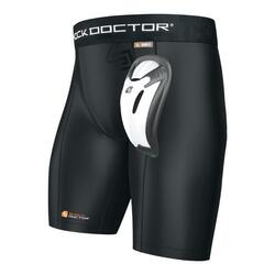 Short Compression avec Coquille Shock Doctor BioFlex Noir XL