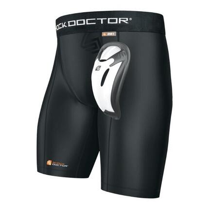 Short Compression avec Coquille Shock Doctor BioFlex Noir XL