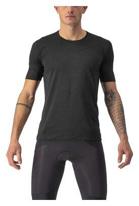 Maglia Castelli Bandito in lana a manica corta nero