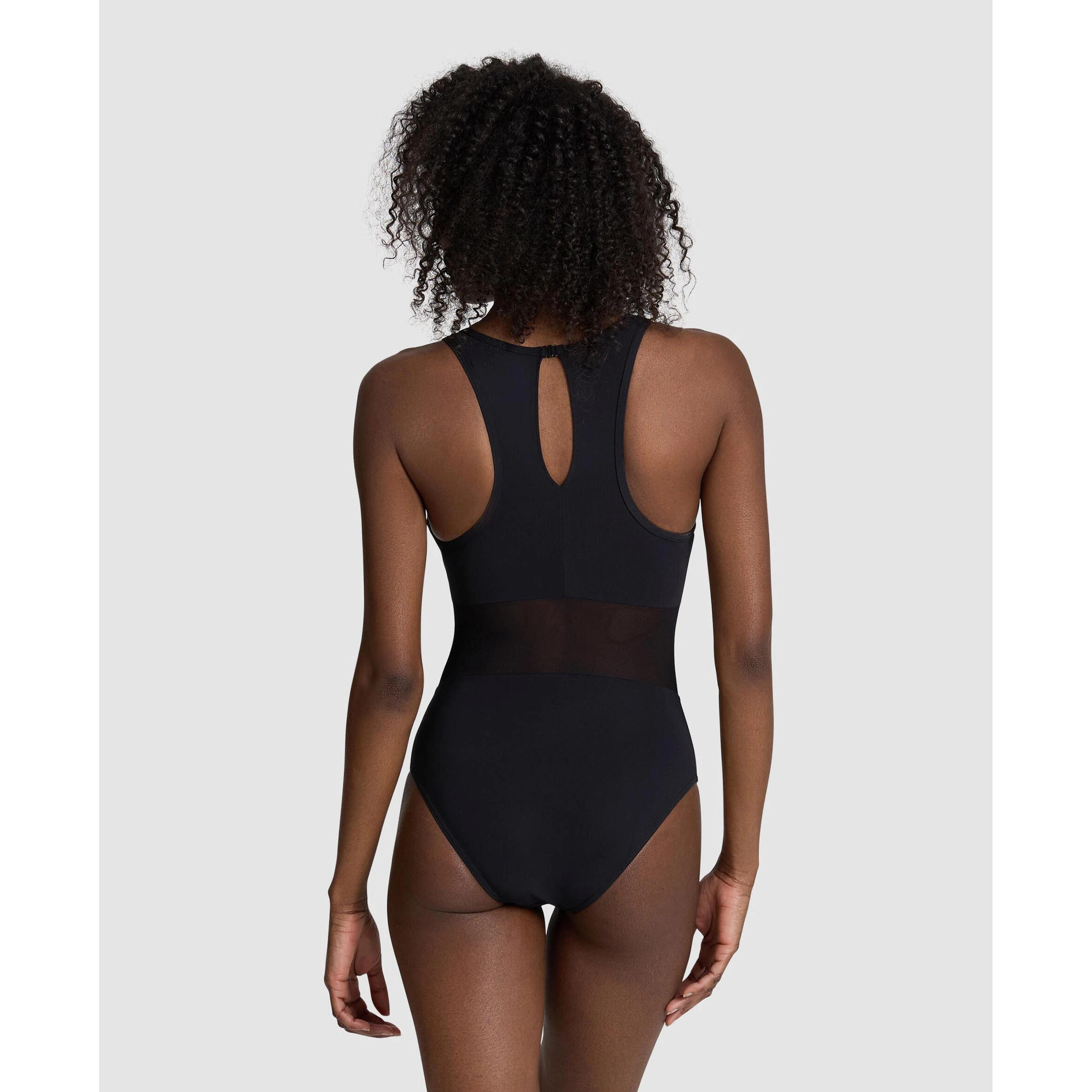Maillot de Bain Arena Mesh Panels Swimsuit Vent Noir 4/7