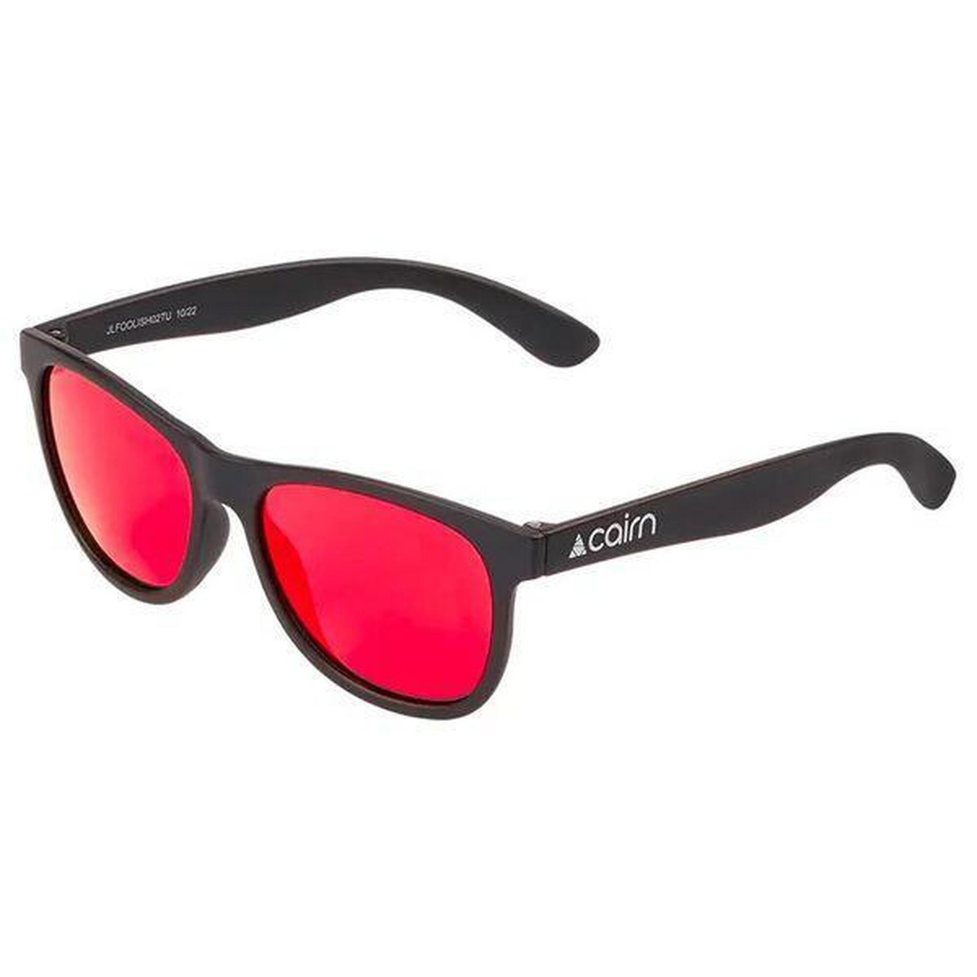 Cairn - Lunettes De Soleil Cairn Foolish Junior Mat Noir Et Rouge - Lunettes De Soleil - Noir|rouge - No Size - Decathlon