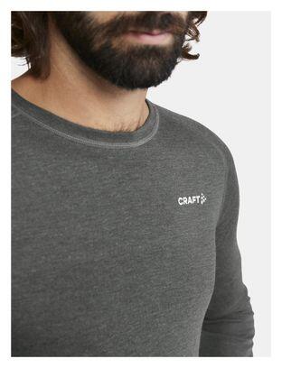 Craft Core Wool Merino set - base layer long sleeve en boxer, kaki 3/5